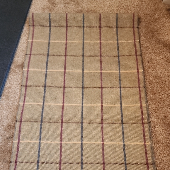 Burberry Tan and Red Plaid Scarf - Picture 11 of 16